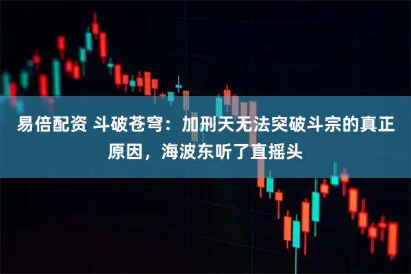 易倍配资 斗破苍穹：加刑天无法突破斗宗的真正原因，海波东听了直摇头