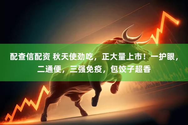 配查信配资 秋天使劲吃，正大量上市！一护眼，二通便，三强免疫，包饺子超香